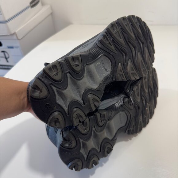 Skechers Mens SZ 9.5 US Black After Burn Memory Fit Sneakers Shoes - Picture 4 of 16